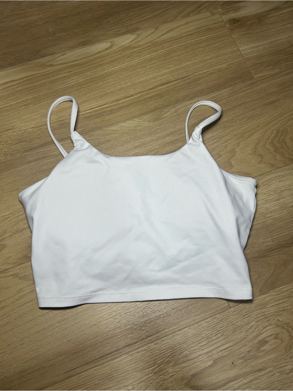 Source Unknown White Women's Cropped Cami Tank Top